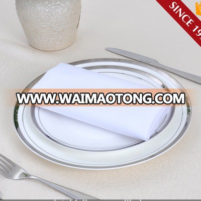 High Quality MJS 100% Spun Polyester Wedding Linen Napkins